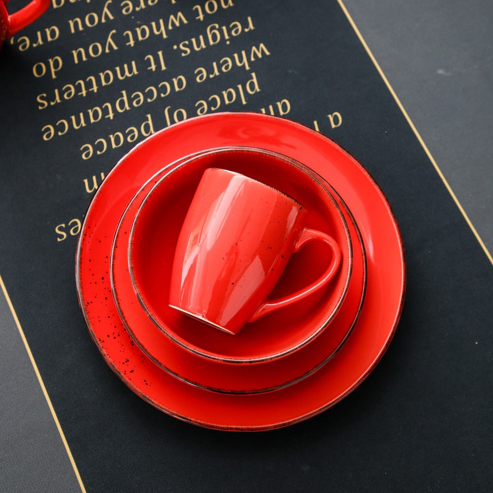 Navia Geschirrset, rot