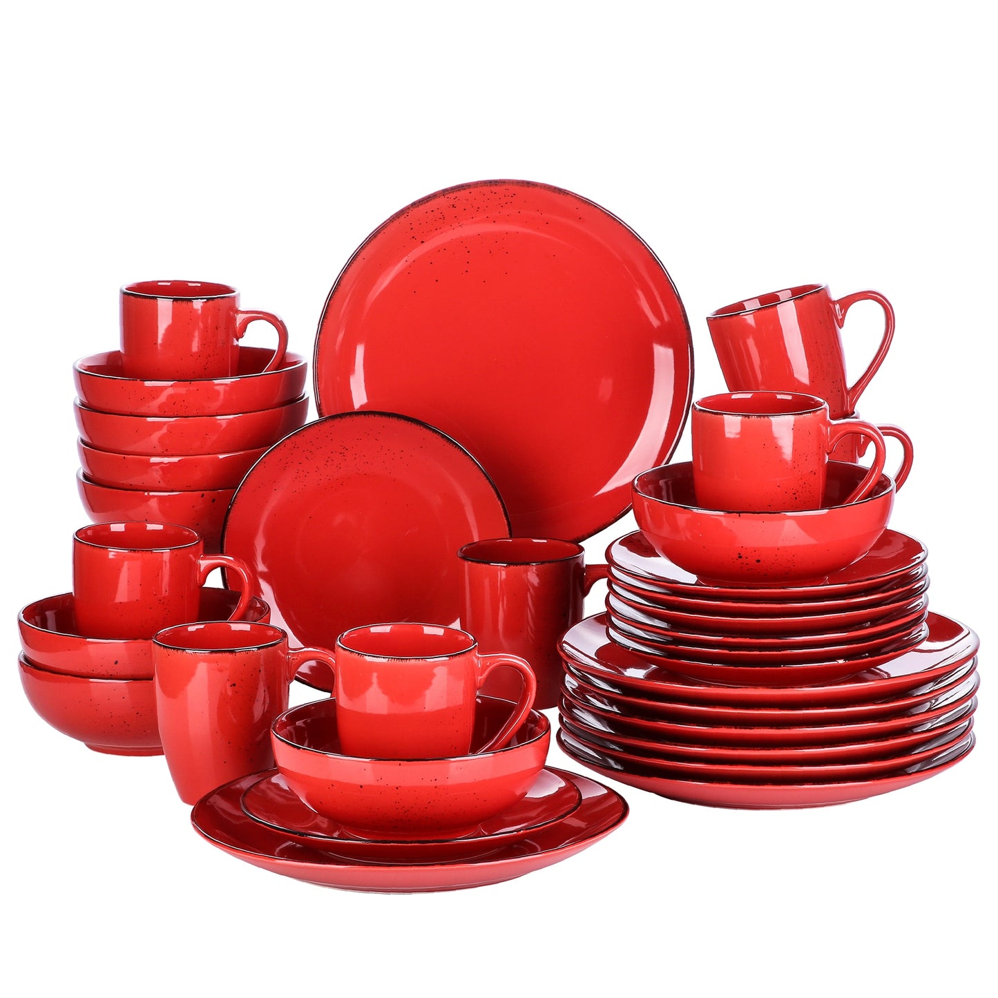 Navia Geschirrset, rot