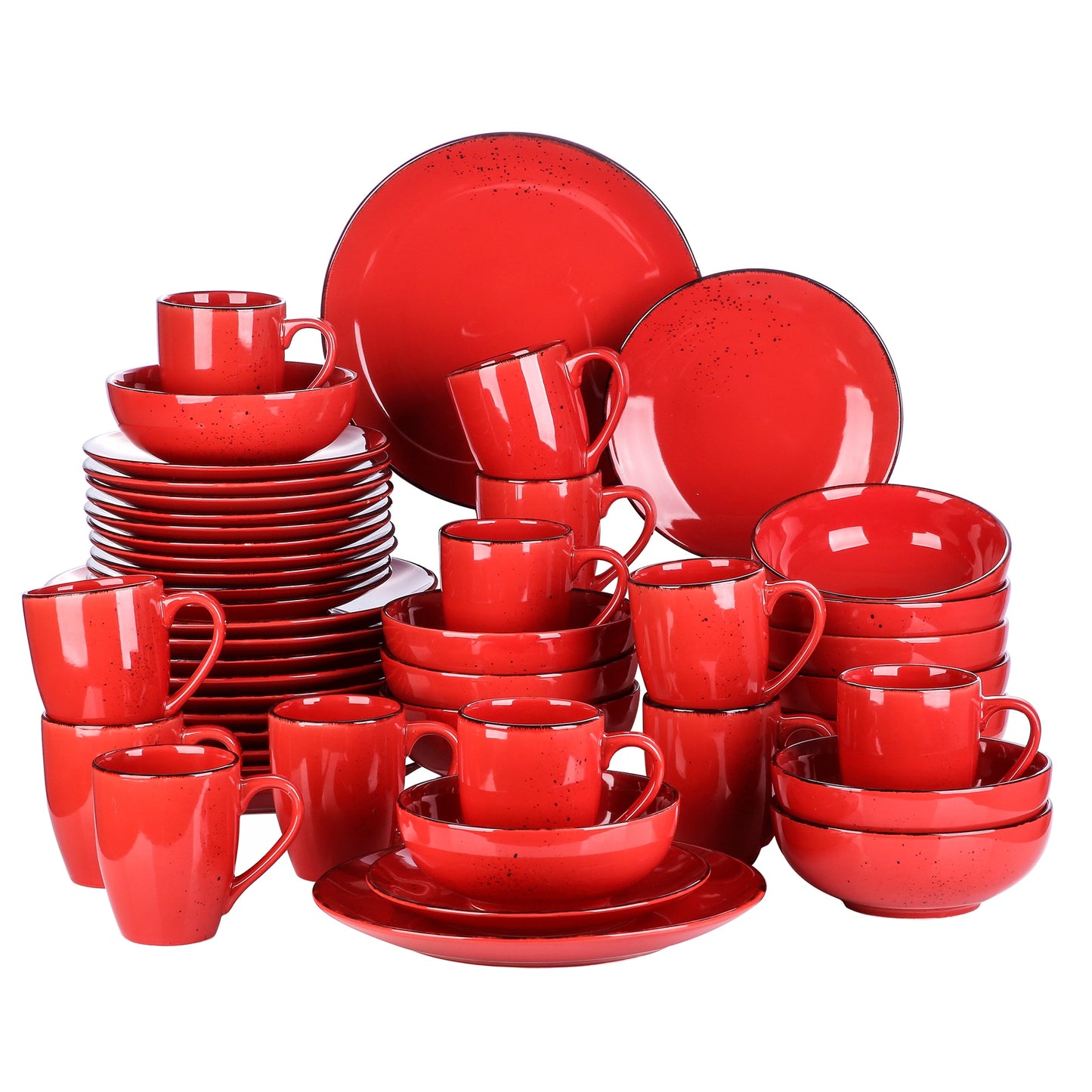 Navia Geschirrset, rot