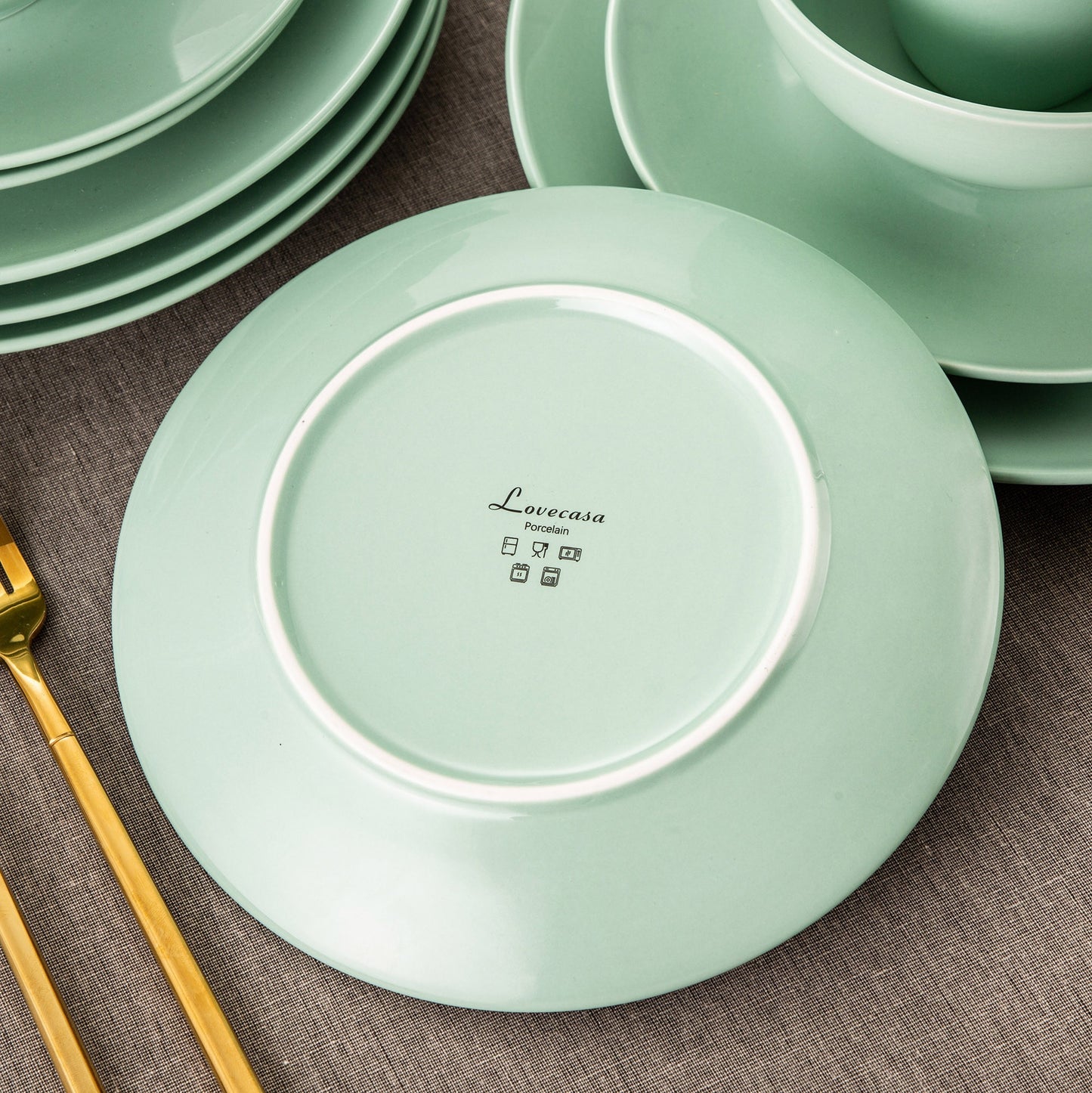 Sweet Geschirrset, mintgrün, Porzellan | SPACY HOME