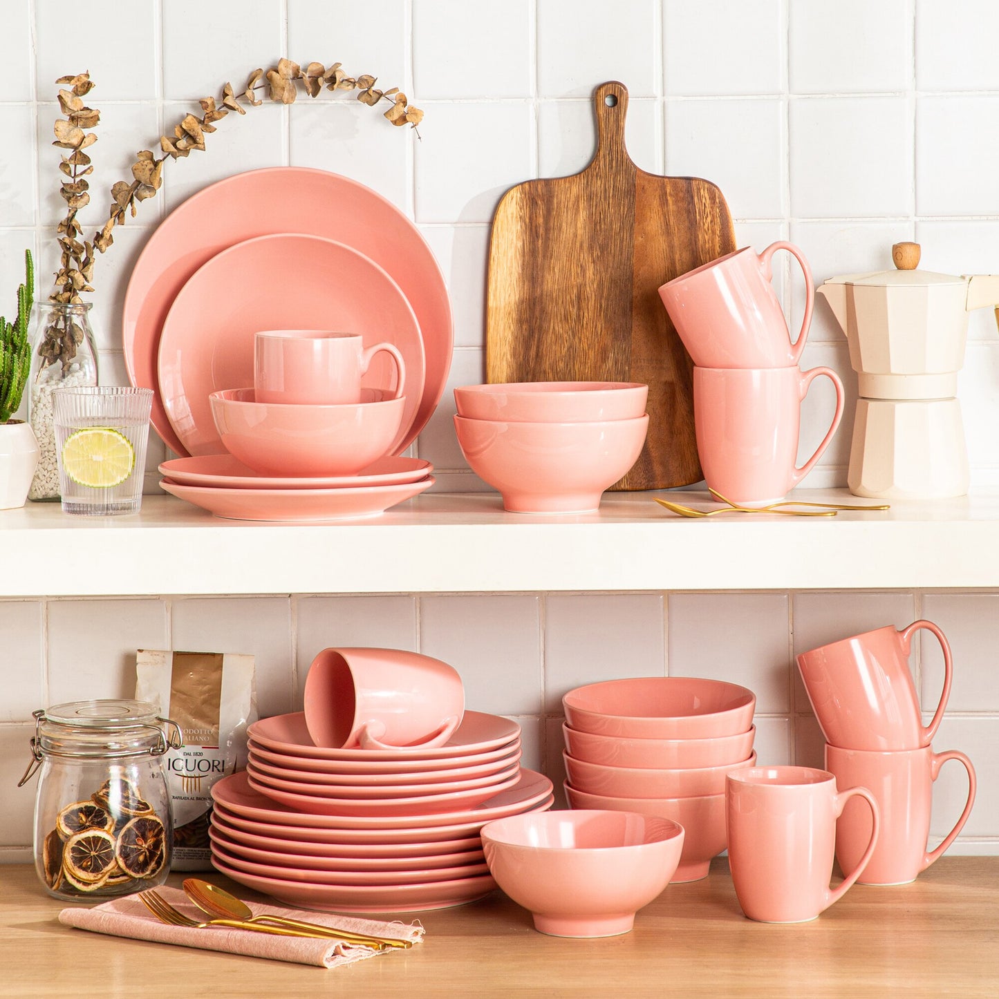 Sweet Geschirrset, rosa, Porzellan | SPACY HOME