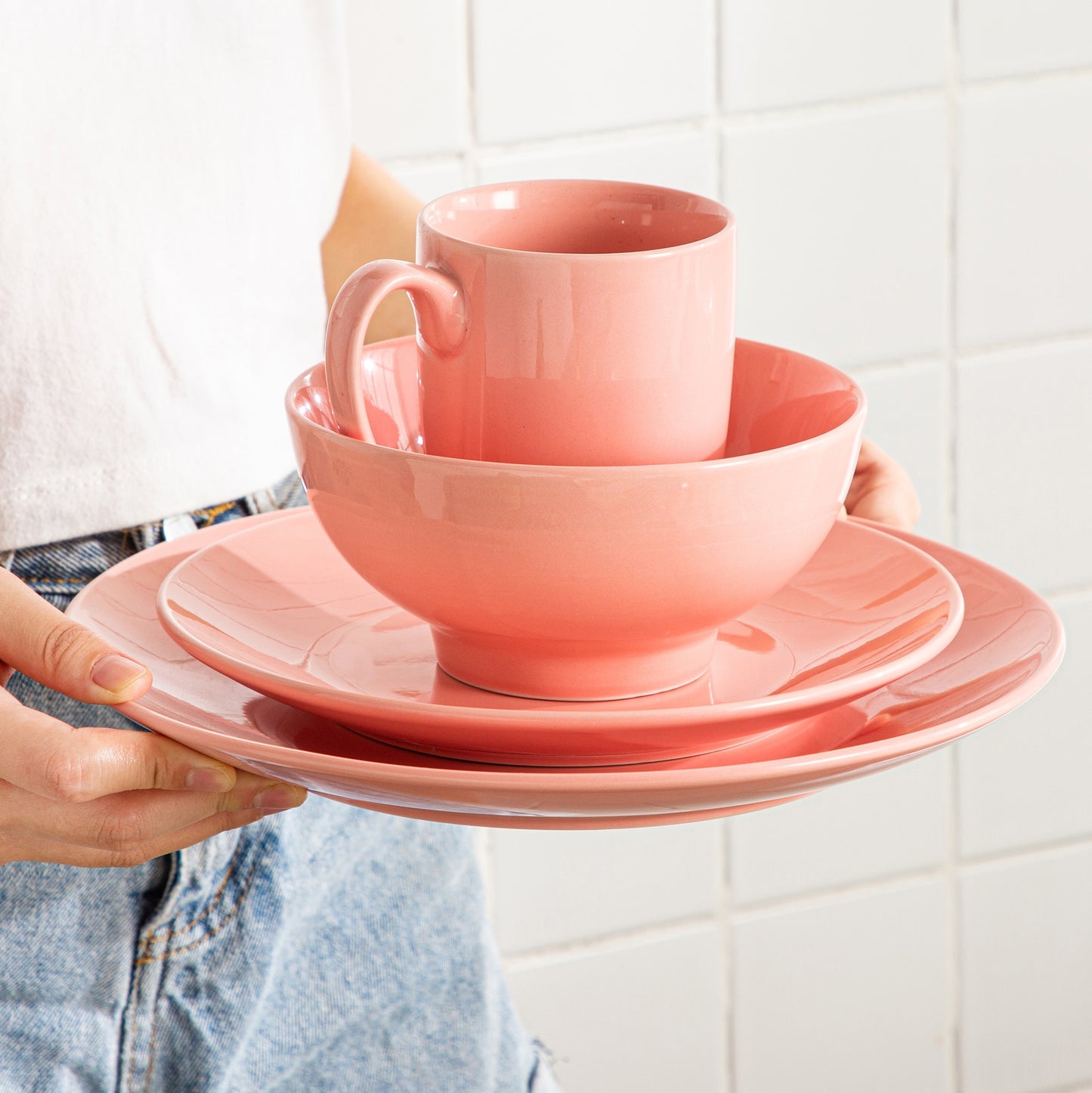 Sweet Geschirrset, rosa, Porzellan | SPACY HOME