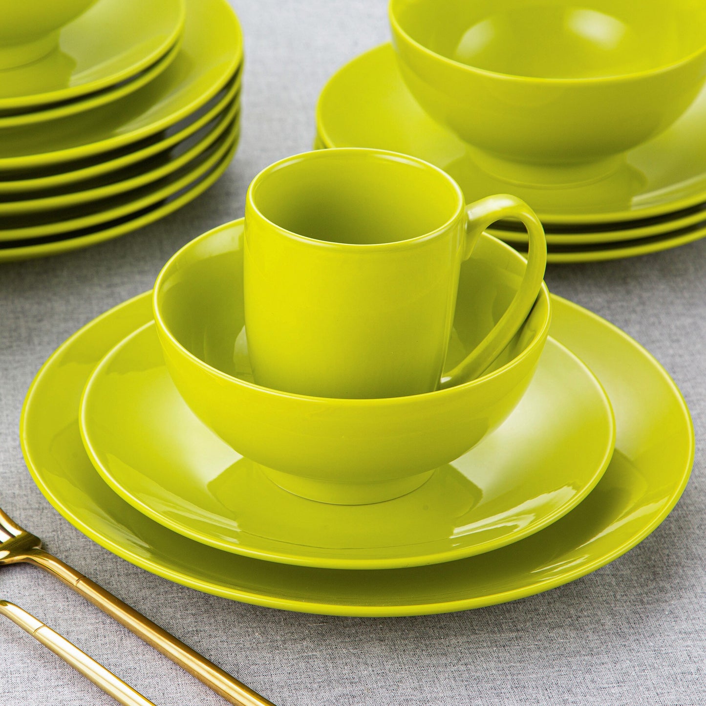 Sweet Geschirrset, hellgrün, Porzellan | SPACY HOME