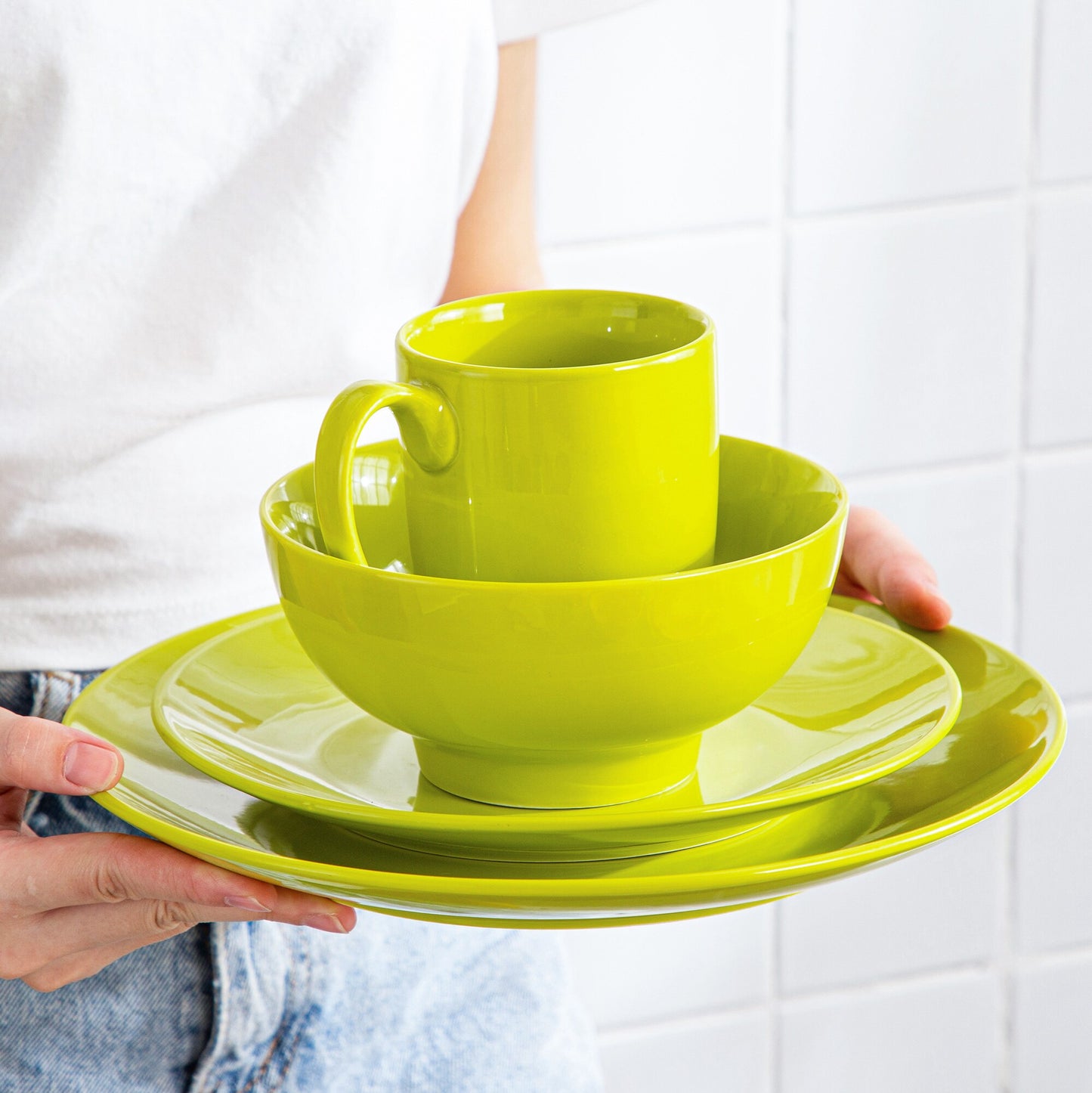 Sweet Geschirrset, hellgrün, Porzellan | SPACY HOME
