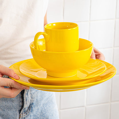 Sweet Geschirrset, gelb, Porzellan | SPACY HOME
