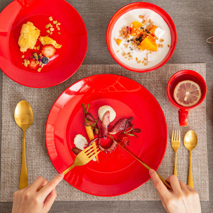 Sweet Geschirrset, rot, Porzellan | SPACY HOME