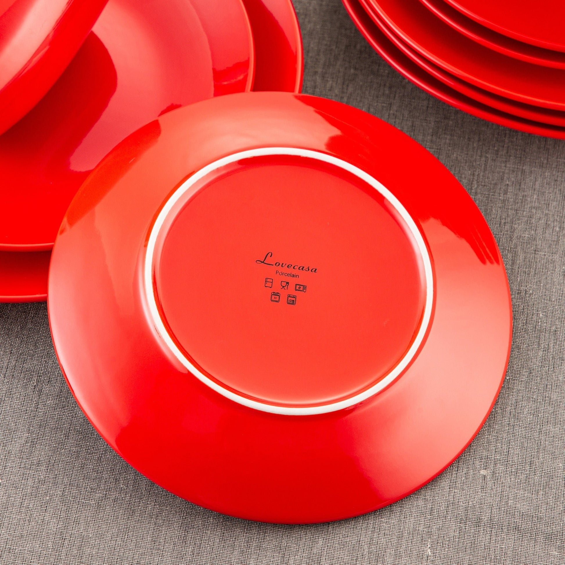 Sweet Geschirrset, rot, Porzellan | SPACY HOME